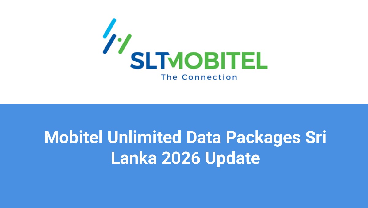 Mobitel Unlimited Data Packages Sri Lanka 2026 Update